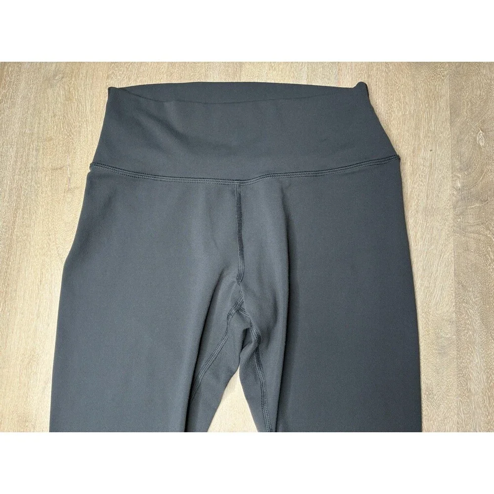 Alo Yoga High-Waist Airbrush Legging in Anthracite Gray Full Length Size Medium